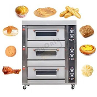 Commercial Big Gas Bakery 3 Deck 1 Deck 3 Tray Electric Automatic Cake and Bread Oven for Bake