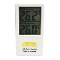 【ISTA 伊士達】雙顯電子溫度計 電子水溫度/特大LCD螢幕/感溫/溫度計/水族/魚缸(室內溫度與魚缸內溫度I619)