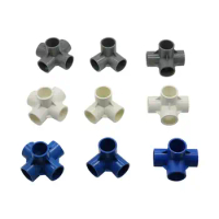 PVC Three-dimensional 3 way 4 Way 5 Way Water Pipe Connector 32mm Inner Diameter PVC Pipe Fittings Irrigation Coupling Adapter