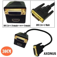 1/2 DVI To HDMI Compatible Cable Dvi 24+1 Male To Female+Hdmi Compatible Female Cable Big Head Cable Twin Cable