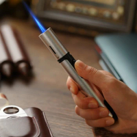 New HONEST Metal Torch Windproof Lighter Kitchen BBQ Candle Camping Men's Gadget Refillable Pen Lighter Jet Flame Butane Lighter