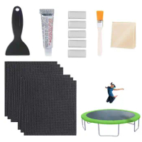 Trampoline Repair Patches 15pcs Trampoline Patch Fixing Kit Inflatable Pool And Boat Bed Accessories Repair Trampoline Mat Tears
