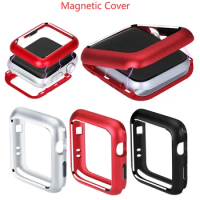 Magnetic cover For Apple Watch case 44mm/42mm iwatch 40mm/38mm bumper protector Accessories for apple watch series 6 5 4 3 Se