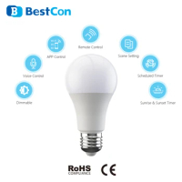 BroadLink LB1 Smart LED Bulb Dimmer bulb for smart home Light works with Alexa and Google Home