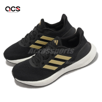 adidas 慢跑鞋 PureBoost 23 W 女鞋 黑 金 緩震 路跑 運動鞋 愛迪達 IF2391
