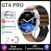 Fashion for Huawei GT4 smart watch men 2024 New Watch 4 Pro AMOLED HD screen Bluetooth call NFC heal