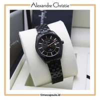 Jam Tangan Wanita ALEXANDRE CHRISTIE Original AC 8578 LD Garansi Resmi 1 Tahun BLACK INDEX RG