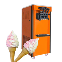 Auto Swirl Fruits Ice Cream Machine Auto Swirl Frozen Yogurt Ice Cream Mixer Real Fruit Swirl Ice Cream Blender