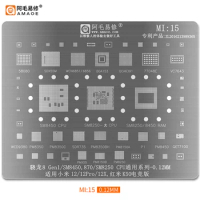 AMAOE Mi15 hongmi k50 For 12pro Snapdragon 8 gen1 repair tools ic reballing stencil SM8450 SM8250 QCA6391 SDR735 PM8150A WCN6861