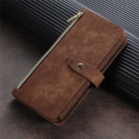 Crossbody Strap Flip Case For Samsung Galaxy S24 Ultra 5G Zipper Wallet Leather Book Cover For Galaxy S24 Plus S24+ S 24 Funda