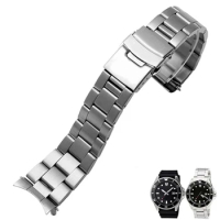 Steel Watch Band For Casio Swordfish MDV-106 107 Watch Band 2784 Steel Band Stainless Steel Watch Band Men's 22mm Accessories