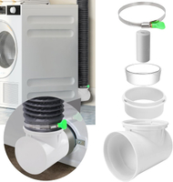 Dryer Vent Connector KitDryer Connection Kit90 Degree Dryer Vent ElbowDryer Vent Duct Snap to Vent D