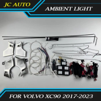 Car Ambient Light Fit for Volvo XC90 2017-2023 Modified Car Interior Lamps Led Dynamic Shadow Ambient Light