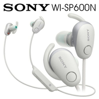 【送收納盒】SONY WI-SP600N 白 無線藍牙 降噪運動防水繞頸式耳機 續航力6HR ★宅配免運