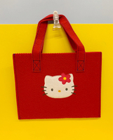 【震撼精品百貨】Hello Kitty 凱蒂貓~kitty 手提袋/收納袋-不織布紅#79161