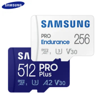 SAMSUNG Flash Memory Card 32GB 64GB U3 4K Micro SD Card 128GB 256GB V30 C10 A2 Microsd SDXC TF Card 512GB PRO Endurance RO Plus