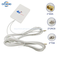 4G Antenna LTE Router External Antenna 3G TS9 CRC9 SMA Connector 4G LTE With 2M Cable For Huawei ZTE 3G 4G LTE Router Modem