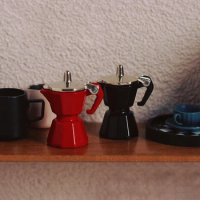 Hot Miniature Scene Toy Simulation Mini Coffee Pot Dollhouse Coffee Utensils Model For Children