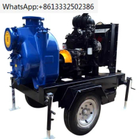8 Inch Engine 50HP Self-priming Centrifugal Solids Water Pump for Farmland Irrigation