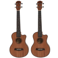 New 2X Tenor Acoustic 26 Inch Ukulele 4 Strings Guitar Travel Wood Mahogany Music Instrument