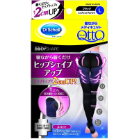 Qtto 睡眠專用三段提臀美腿襪 L