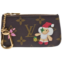 LV M12217 聖誕限定Candy Factory系列Monogram帆布拉鍊鑰匙/零錢包
