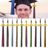 Mixed Color Uniforms DIY Crafts 2023 New Academic Graduation Cap Tassel with Gold 2023 Year Charm Pendant Student Souvenir Gifts
