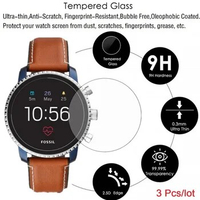 3Pcs Screen Protective Film For Fossil Gen 1/2/3/4/5/Sport Smart Watch Anti-Scratch Tempered Glass Ultra Clarity Protector Cover