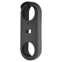 Silicone Case Designed For Google Nest Hello Doorbell Cover (Black) - Full Protection Night Vision Compatible