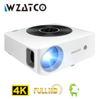WZATCO H1 LED Projector Smart Android WIFI Video Full HD 1920*1080P Proyector 200inch Home Theater Cinema Beamer with 4D Keyston