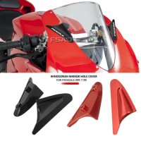 Motorcycle Rear Mirror Hole Eliminators Cap Windscreen Mirror Cover For Ducati PANIGALE 899 PANIGALE 1199 Panigale 899/1199