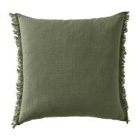 VALLKRASSING 靠枕套, 灰綠色, 50x50 公分