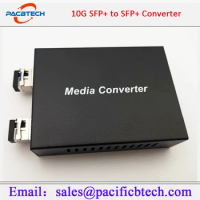 Fiber Media Converter Repeater, 10G SFP + to SFP +, 10G Base-T OEO
