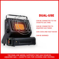 Camping Heater Gas Heater Outdoor Heating Stove Portable Liquefied Gas Heater Tent Car Gas Stove Heater