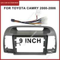 9 Inch For Toyota Camry 2000-2006 Car Radio Android Stereo GPS MP5 Player 2 Din Head Unit Fascia Panel Casing Frame Dash Cover