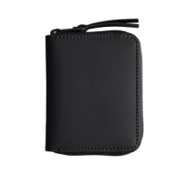 【Rains】Wallet Mini 迷你防水拉鍊短夾(Black-Fossil 復古黑)
