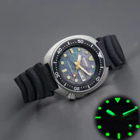 Turtle Abalone Stainless Steel Dive Watch Wth Seiko NH35 NH36A Automatic Movement 200m Waterproof Resistance Sapphire Crystal