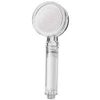 Ins Style Supercharged Soft Water Filter Shower Head Acrylic Double Chlorine Removal Antibacterial W