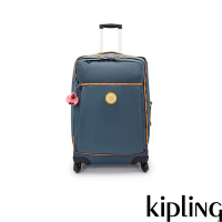 Kipling (網路獨家款) 藍黃拼接25吋行李箱-DARCEY M