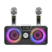 Wireless Microphone Audio Intelligent Noise Reduction Bluetooth Speaker Set For Native Sound Free Singing Of Songs KTV