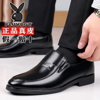 [100% หนังวัวเต็ม ] รองเท้าหนังผู้ชายแบบสวมหนังแท้รองเท้าขับรถพื้นนิ่มแบบธุรกิจรองเท้าผู้ชายลำลองแมทช์ลุคง่าย