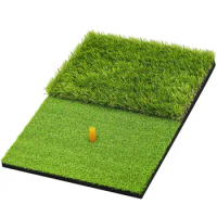 Foldable Golf Hitting Mat, Portable Golf Practice Grass Mat for Indoor/Outdoor, Anti-Deformation
