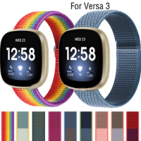 New nylon ring strap Fitbit Versa 4 3 Sense 2 Smartwatch strap Women's sports band Fitbit Sense wristband Correa accessories