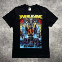 Kaos T-shirt Tshirt HAMMERSONIC 2024 - THE MAJESTIC FELLOWSHIP Black Cotton combad 24s Tebal Cotton 