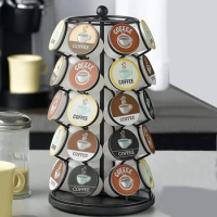 36Cups For Nescafe Dolce Gusto Capsule Holder Metal For Dolce Gusto Pods Holder Coffee Capsule Stand Storage Shelves Rack