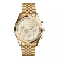 MICHAEL KORS [CLEARANCE FEB] Jam Tangan Pria Michael Kors Lexington MK8281 Chronograph Men Champagne