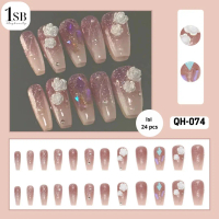 [FREE NAIL TOOLS] - QH-074 - Damoe Nail Art Kuku Palsu Premium Collection Tahan Lama Tahan Air [1sb]