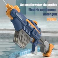 Electric Water Gun Toys Bursts Children's High-pressure Strong Charging Energy Full Automatic Water Spray Shooting Game Toy Guns