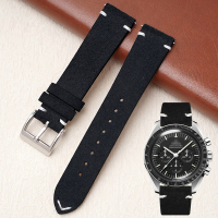 20mm 22mm Vintage Plush Leather Strap  for Huawei GT 4 MoonS-watch Women Men Quick Release Replacement Bracelet