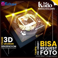 GIFTME Hadiah Wedding Bingkai Foto 3D - Kado Anniversary - Kado Pernikahan (Memories Series V1) DENG